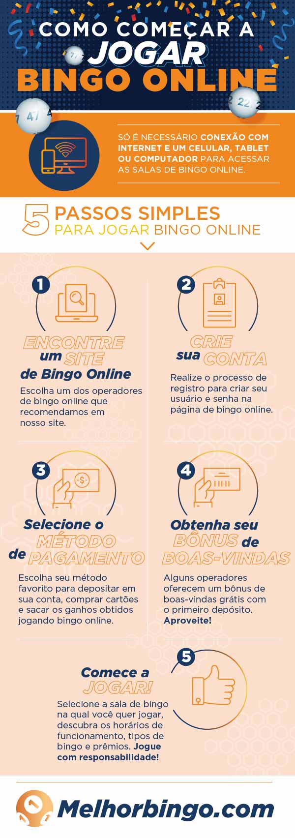 Como começar a jogar bingo online MelhorBingo