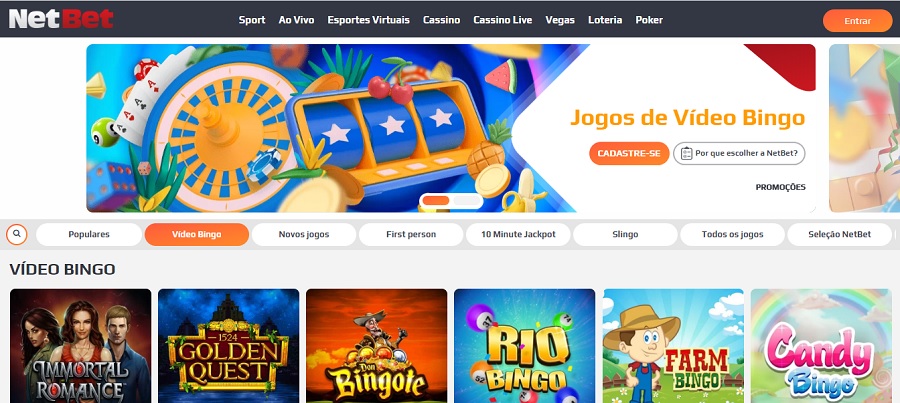 netbet video bingo brasil